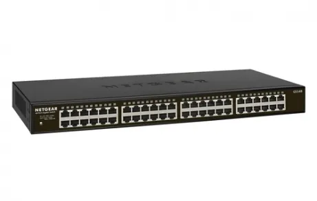 NETGEAR GS348 48-Port Gigabit Ethernet Unmanaged Switch Rackmount Fanless Metal Cost-effective Low-power consumption – afbeelding 2