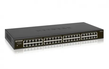 NETGEAR GS348 48-Port Gigabit Ethernet Unmanaged Switch Rackmount Fanless Metal Cost-effective Low-power consumption – afbeelding 3