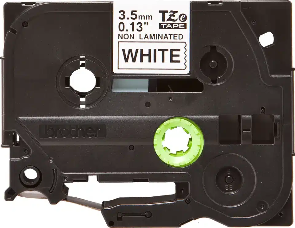 P-Touch TZE-N201 black on white 3 5mm – afbeelding 3