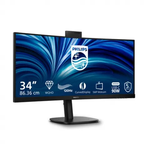 Philips 34B2U3600CH 34 inch UWQHD 120 Hz curved monitor – afbeelding 2