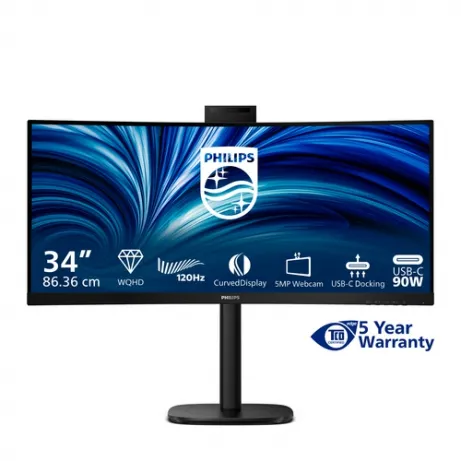 Philips 34B2U3600CH 34 inch UWQHD 120 Hz curved monitor – afbeelding 3