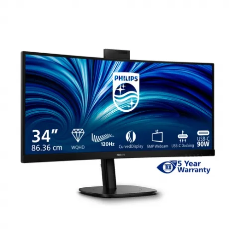 Philips 34B2U3600CH 34 inch UWQHD 120 Hz curved monitor – afbeelding 4