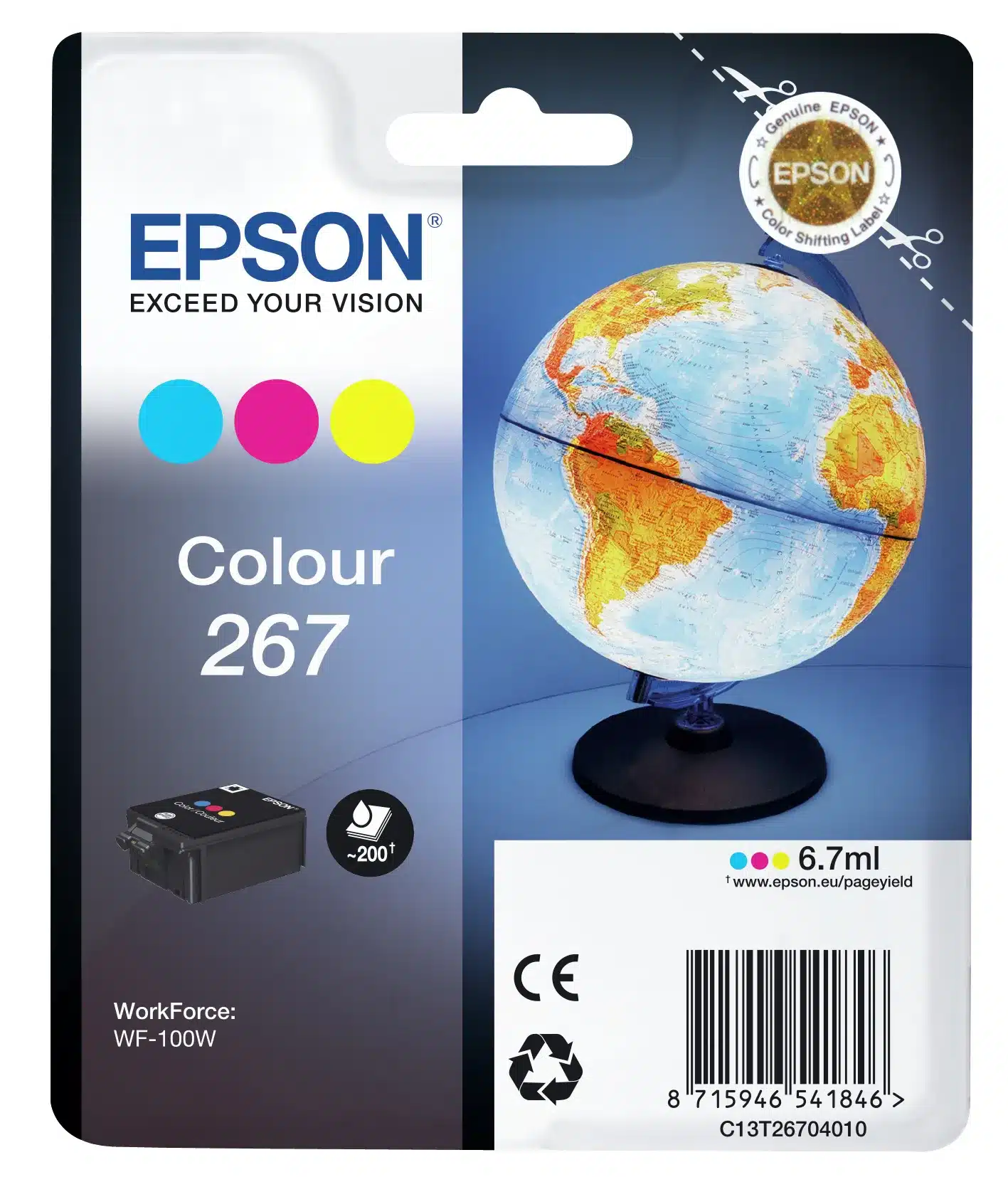 Singlepack Colour 267 ink cart. C13T26704010 – afbeelding 3