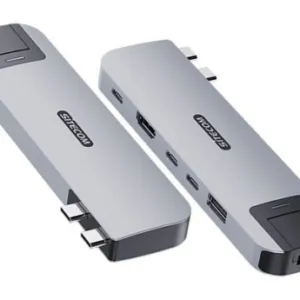 Sitecom Macbook Air MP hub 6 in 2 Silver