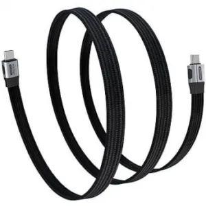 Sitecom USB-C to USB-C Full feature Flat Cable 80Gbps 8K 1.0m Black (Thunderbolt 5 compatible)