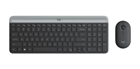 Slim Wireless Keyboard and Mouse Combo MK470 - GRAPHITE - NLB - CENTRAL