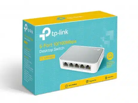 TL-SF1005D 5-port 10/100M mini Desktop Switch 5 10/100M RJ45 ports Plastic case – afbeelding 4