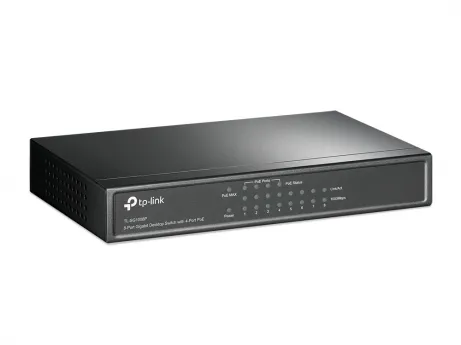 TL-SG1008P 8-Port Gigabit Desktop PoE Switch 8 10/100/1000Mbps RJ45 ports including 4 PoE ports steel case – afbeelding 2