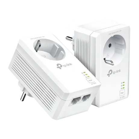 TP-LINK AV1000 2-Port Gigabit Passthrough Powerline Starter Kit