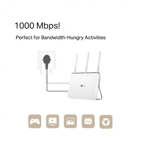 TP-LINK AV1000 PLC KIT with AC PassThrough