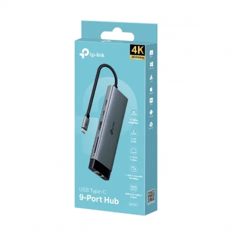 TP-Link UH9120C interface hub USB 3.2 Gen 1 (3.1 Gen 1) Type-C 5000 Mbit/s – afbeelding 4