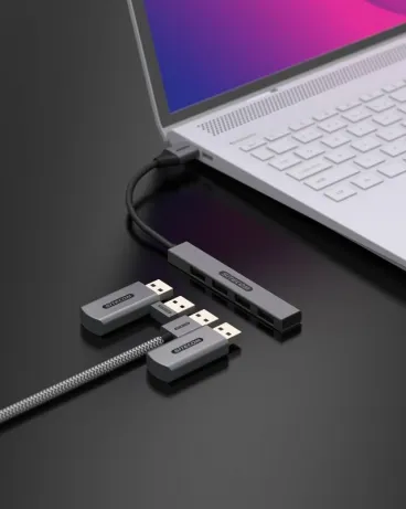 USB-A to 4x USB-A Nano hub – afbeelding 4