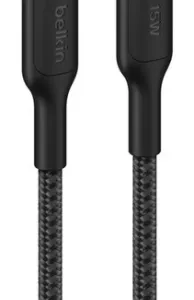 USB-C TO M-USB 2.0 BRAIDED PCR 1M BLA