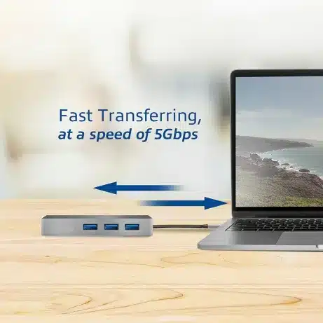 USB-C to USB-A Hub 3 ports with Gigabit Ethernet – afbeelding 4