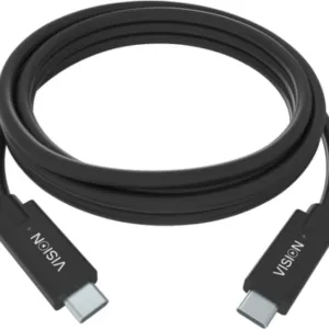 VISION 2m Black USB-C Cable