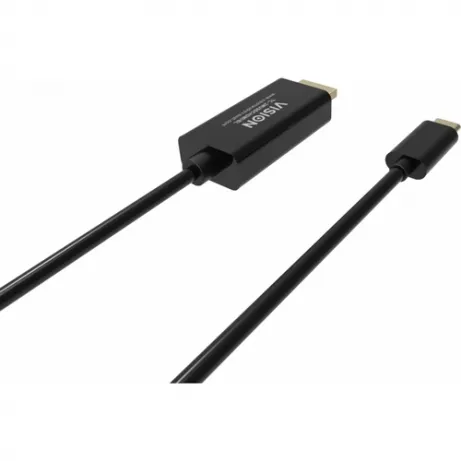 VISION 2m Black USB-C to DP 8K Cable – afbeelding 4
