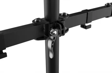 VISION Monitor Desk Post Dual Black – afbeelding 3