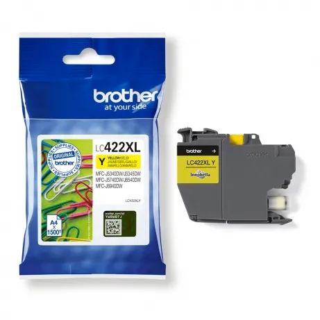 Yellow Ink Cartridge . Single Blister Pack. Prints about 1500 pages. – afbeelding 2